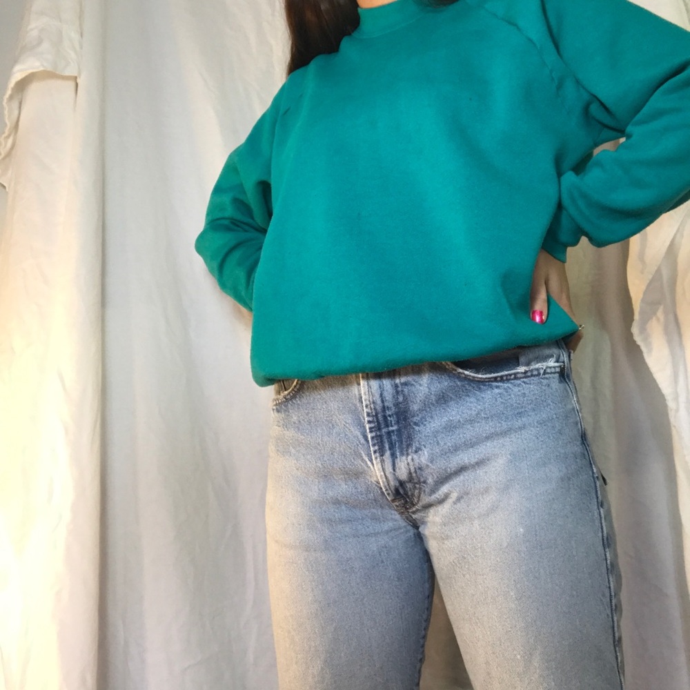 Green sweatshirt